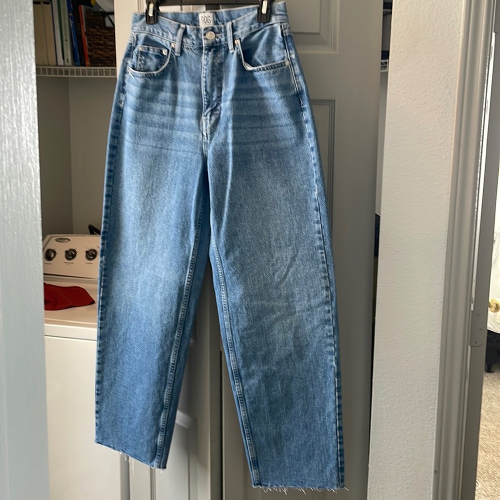 BDG high rise baggy jeans with raw hem. Size 29. $35 OBO.